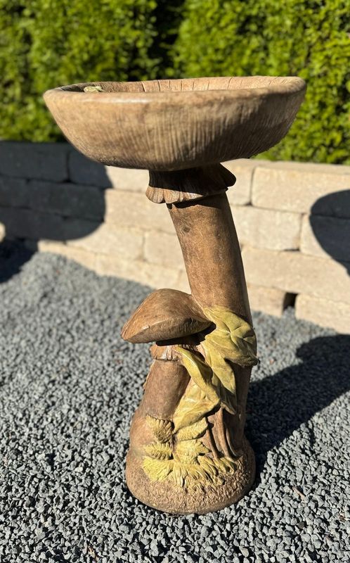 Mushroom Birdbath
