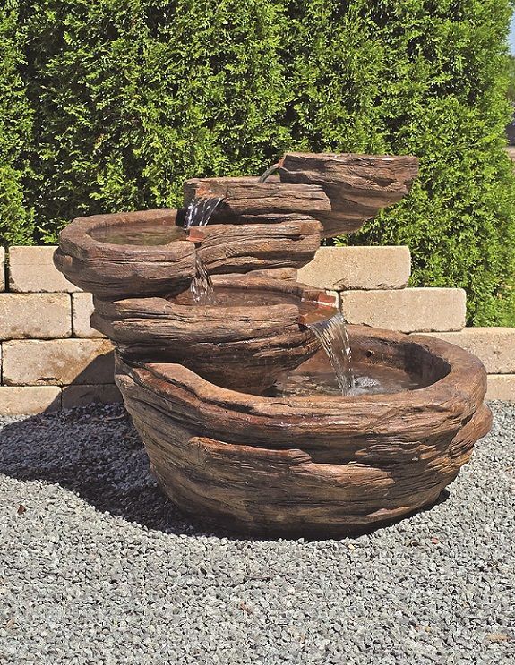 Curving Slate Fountain Curving Slate Fountain