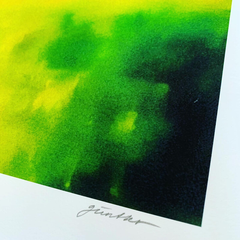 Bodo Günther “Mørke Sommerskyer” - Archival Inkjet Print Based On Original Painting