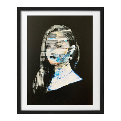 “Girl” - Streetart Print - By French Artist Keys