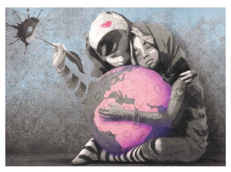 AFK - Hug the World – Blue ed.
Size: 50x70 &amp; 70x100 RELEASE: 15 June