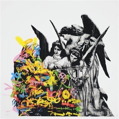 Angels - DOLK - Framed (Black Frame &amp; White Passepartout)