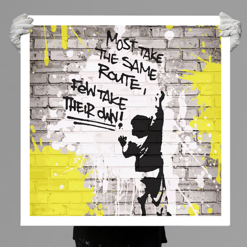 Most Take The Same Route, Few Take Their Own - Aleksander Gunther - 65x65cm