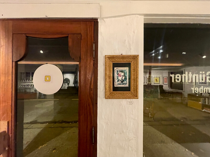 Selfportrait - Electric 1/1 Artwork In Ornamented Gold Frame