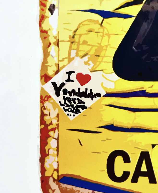 I <3 Vandalism - Handfinished Print