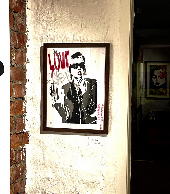 LOVE XXX HollyHock / Aleksander Gunther - Handfinished Silkscreen Print