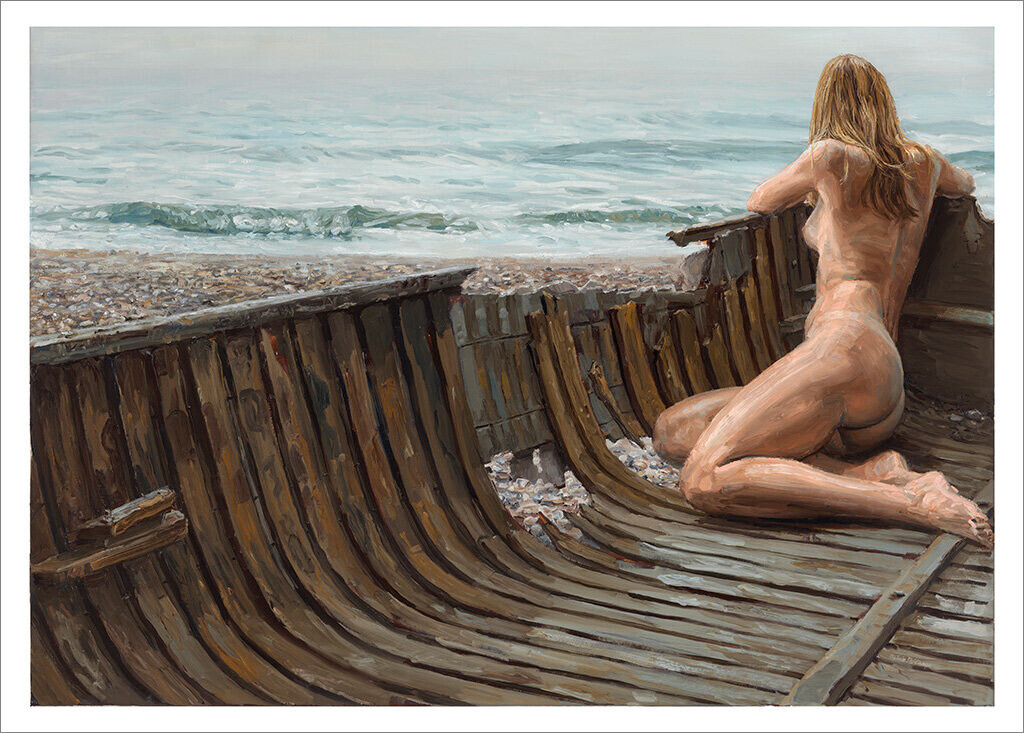 The broken boat - Giclee print, image 70x99cm - Michele Del Campo
