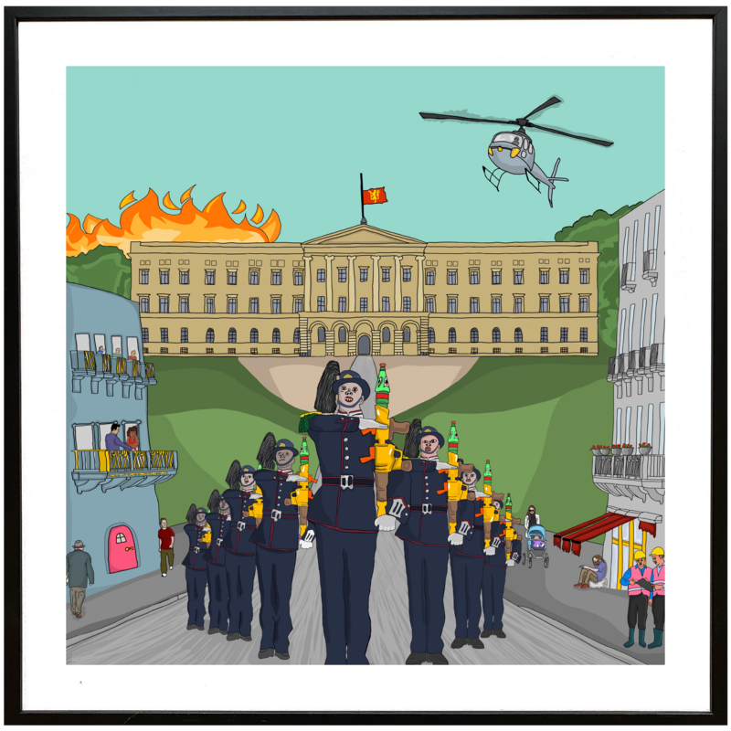 “ Dagen Kongen Dør ” Kunstverk Av Markus Günther