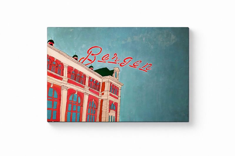 Bergen? - Orginalt maleri av Markus Günther