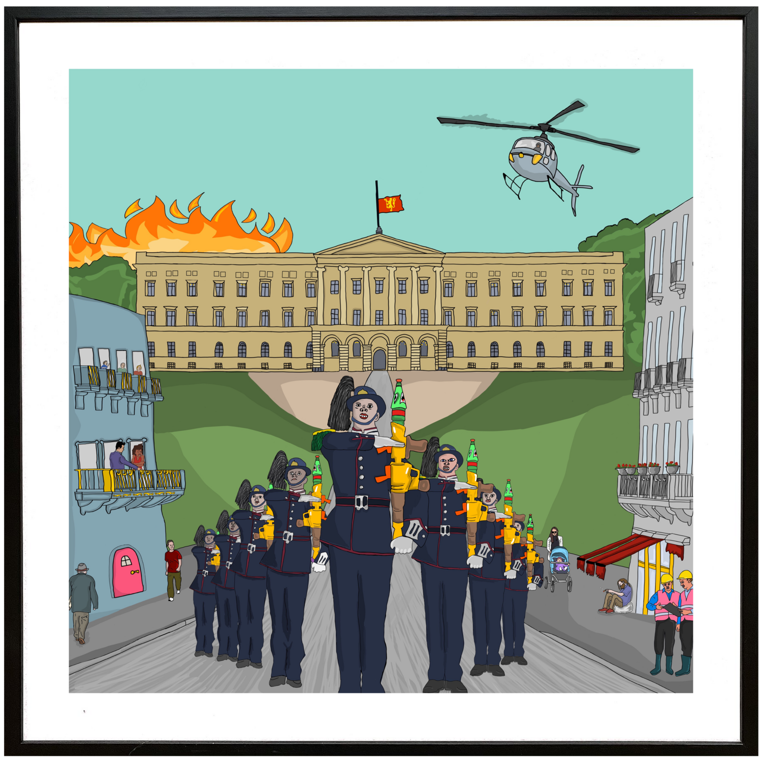 Dagen Kongen Dør Kunstverk Av Markus Günther