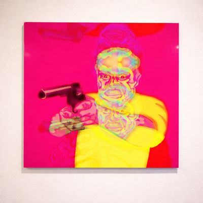 " Wrongdoer " 70x70 på Aluminium Av Markus Günther