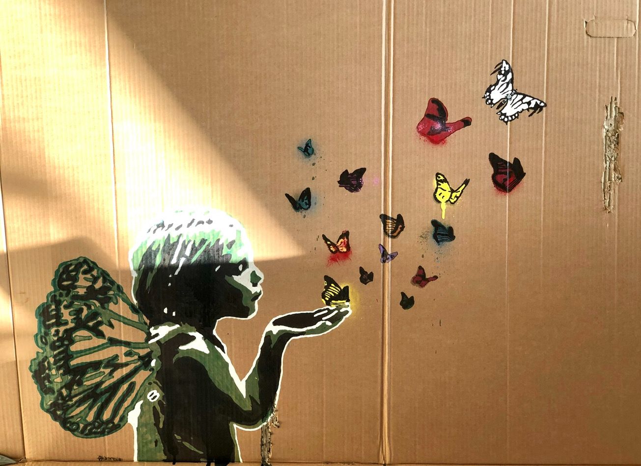 Sommerfugl i Vinterland - Cardboard