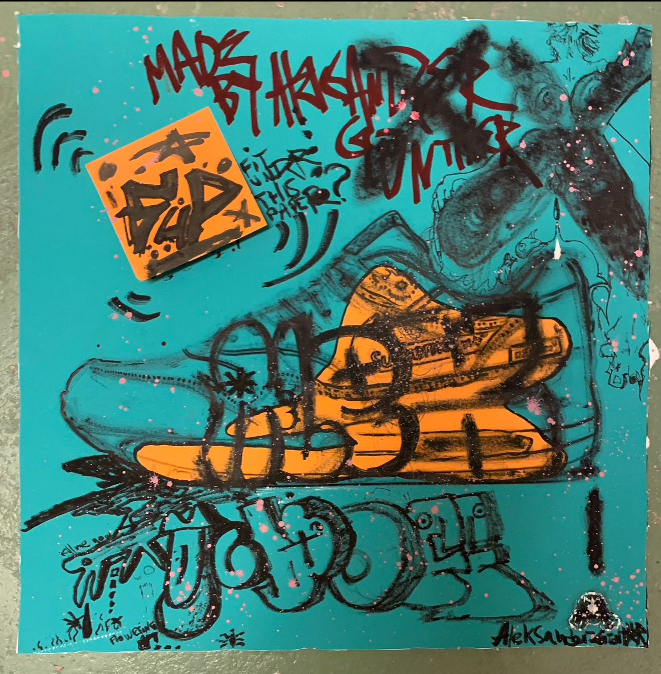 Sneakers Mixed Media