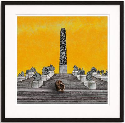 " Ape i Vigelandsparken " Trykk av Markus Günther