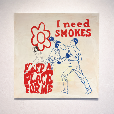 " I Need Smokes " Orginalt Maleri av Markus Günther