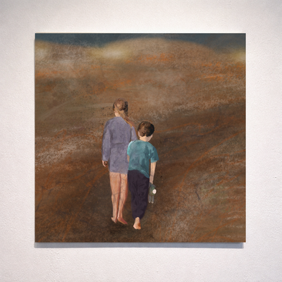 " Choose Your Own Path" På Alu 70x70 Av Markus Günther