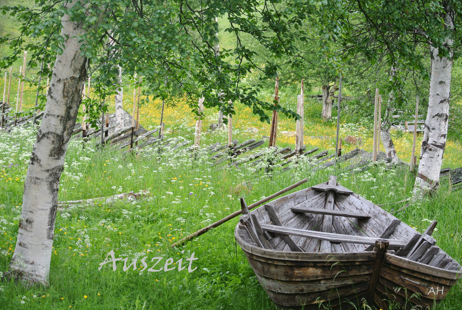 Auszeit - Postkarte