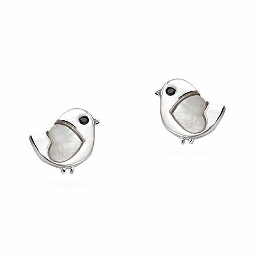 Boucles d'oreilles Oiseau Nacre