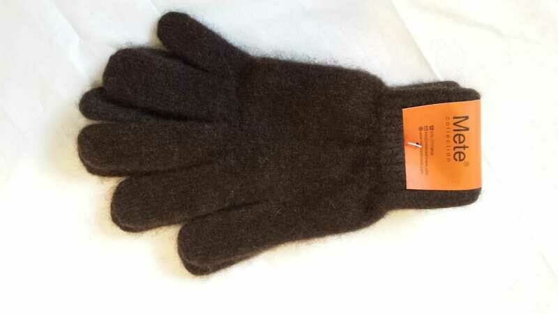 Dunkelbraune Handschuhe