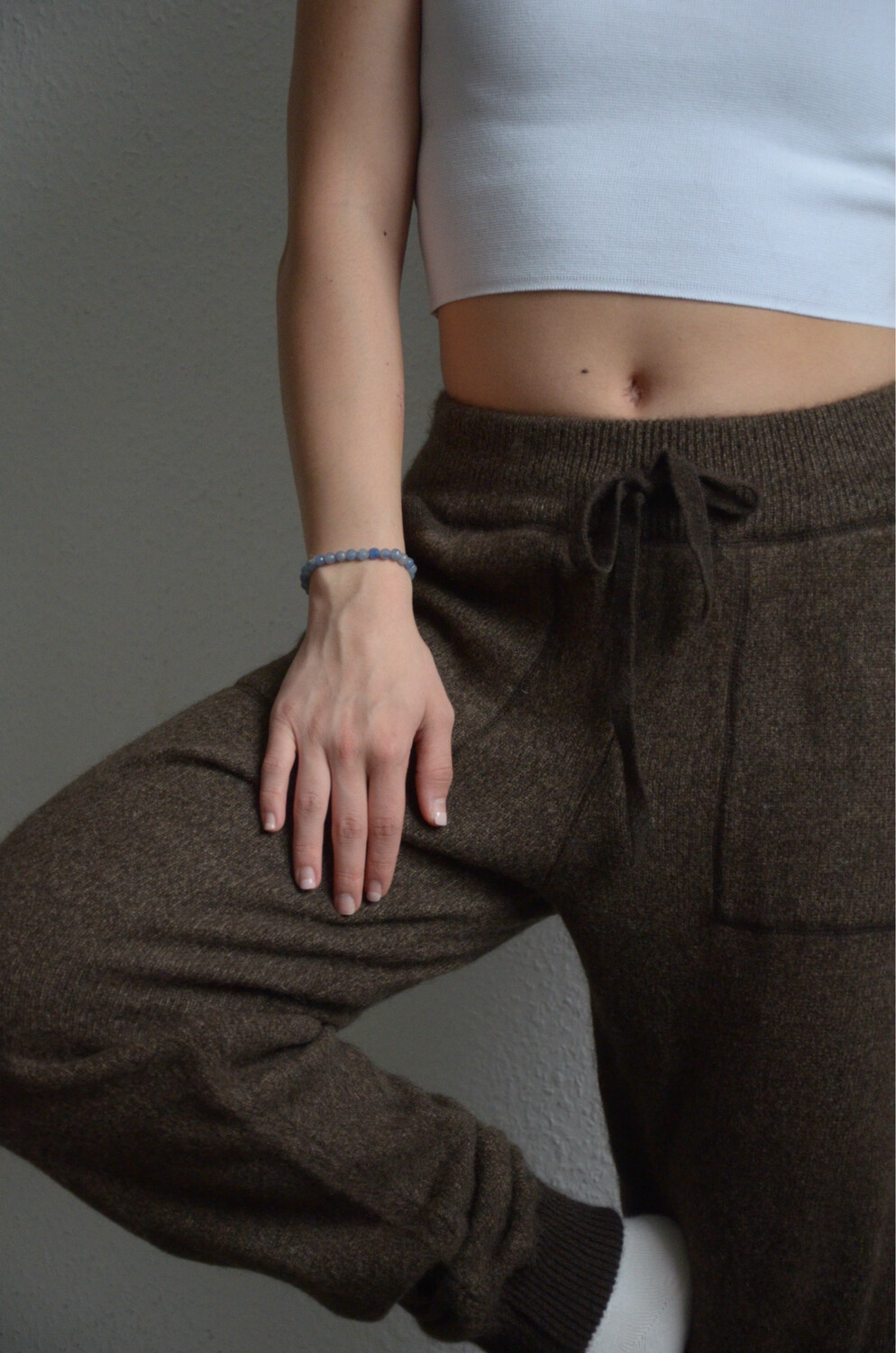 Dunkelbraune Damenhose