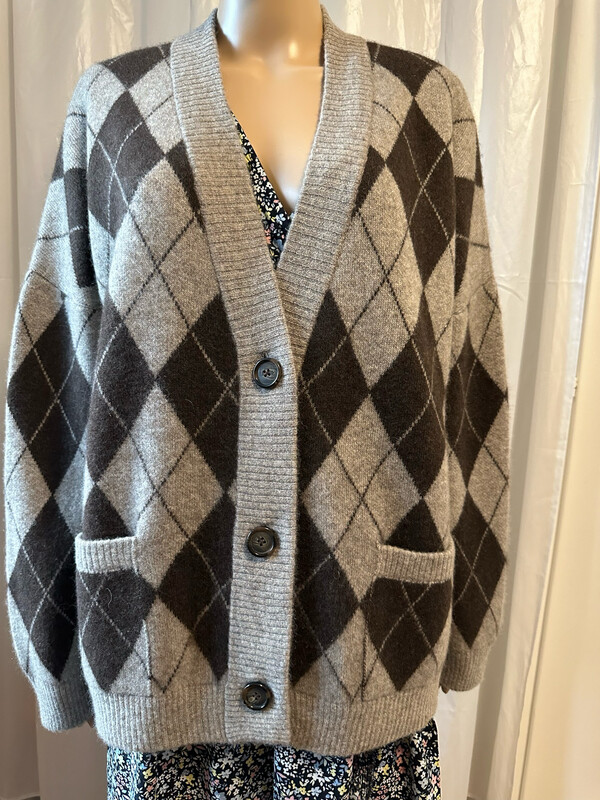 Lange Strickjacke, unisex