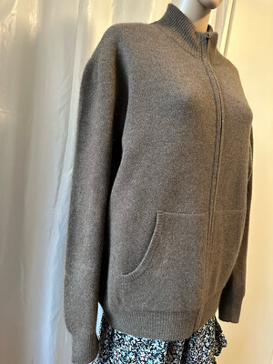 Unisex-Strickpullover mit Reissverschluss