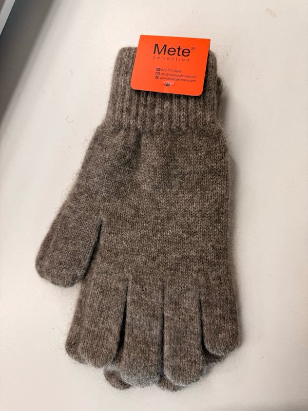 Graue Handschuhe