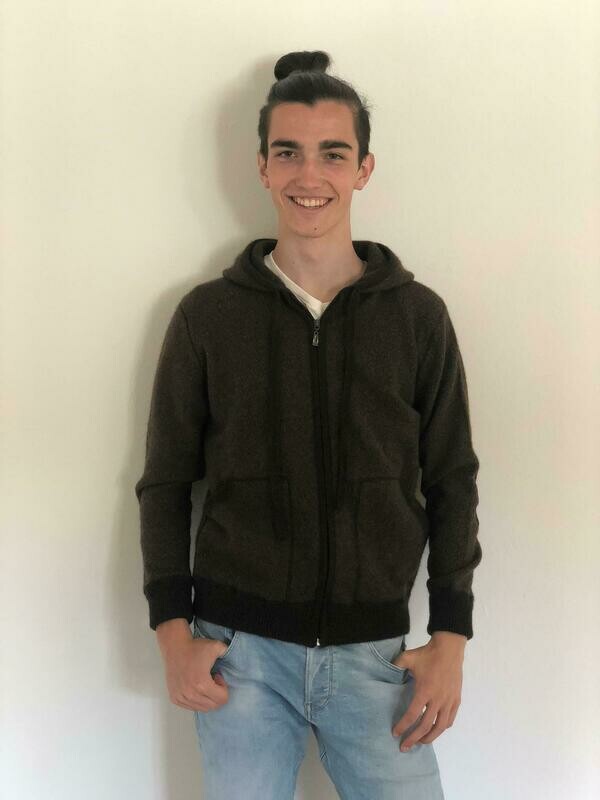 Strickpullover mit Kapuze für Herren