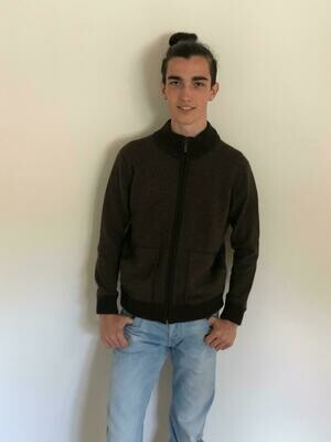 Strickpullover mit Reissverschluss