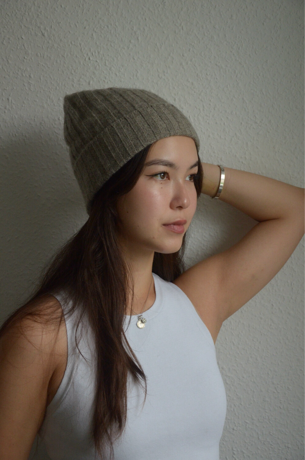 Unisex - graue Mütze