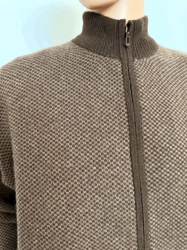 Strickpullover mit Reissverschluss