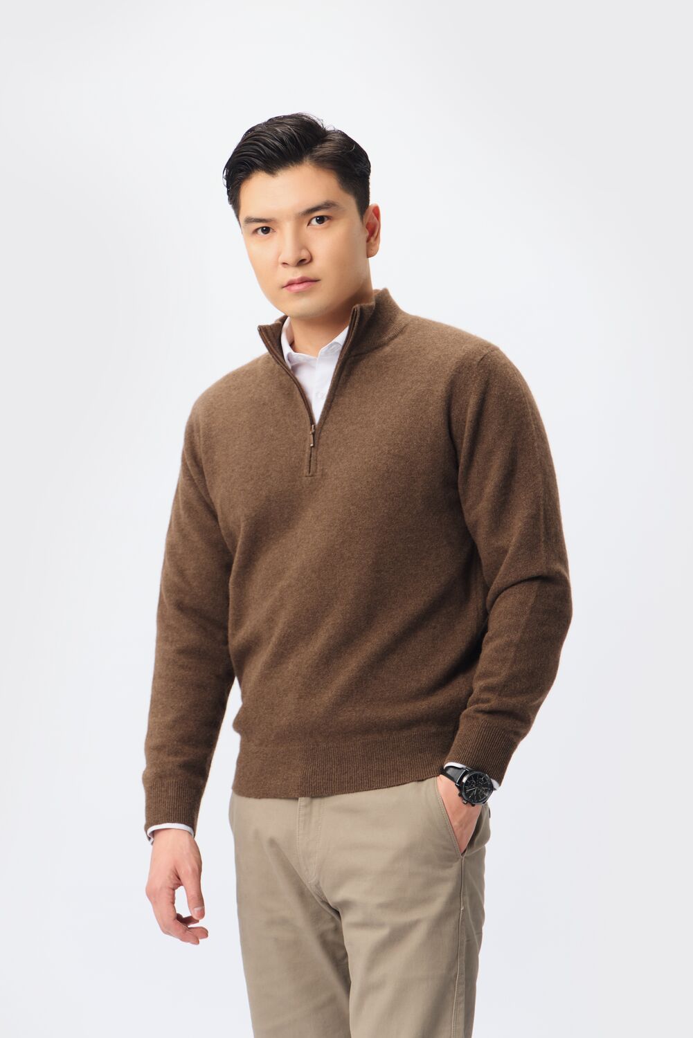 Viertelreisverschluss Pullover