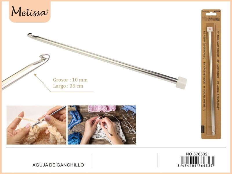 Aguja de ganchillo tunecino 10 mm