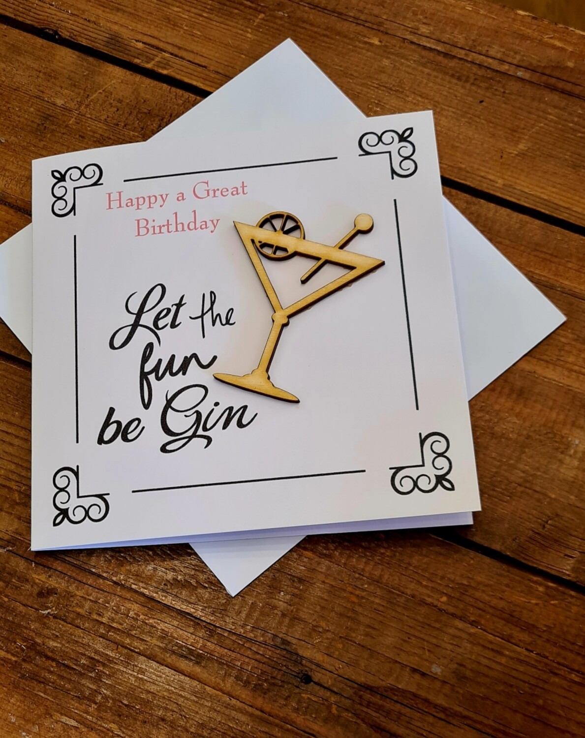 Let the fun Be Gin Birthday Card