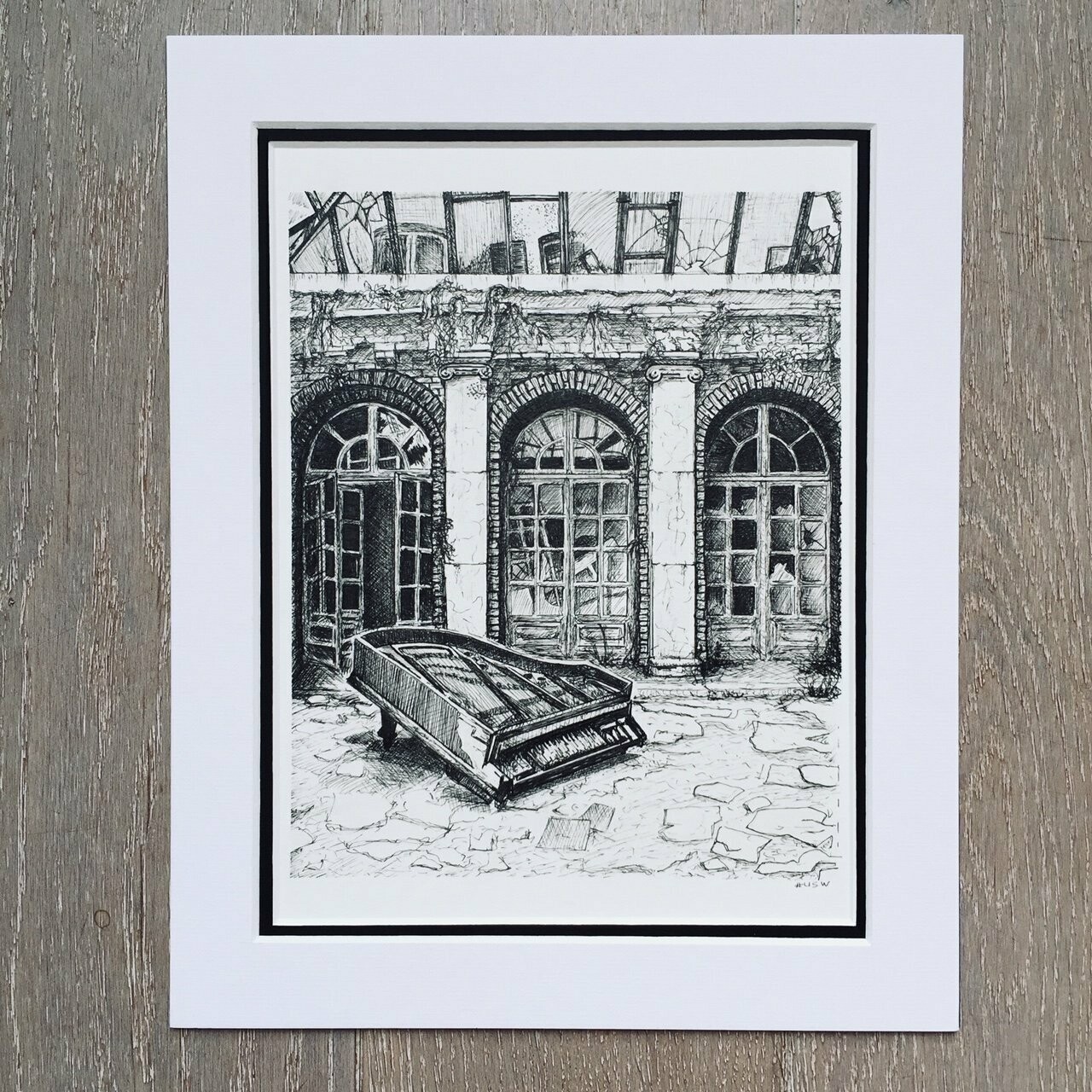 Patio avec piano
