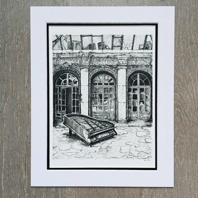 Patio avec piano