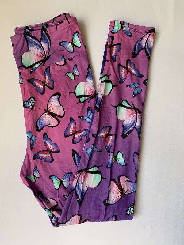 Butterflies High Waisted Leggings 8-14