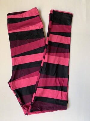 Pink Ribbons High Waisted Leggings 8-14