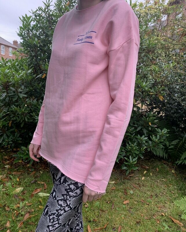 Oversized Pink Sweatshirt