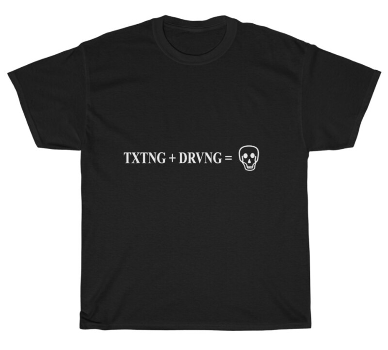 T-Shirts - DW Designs, Design: Texting & Driving Skull