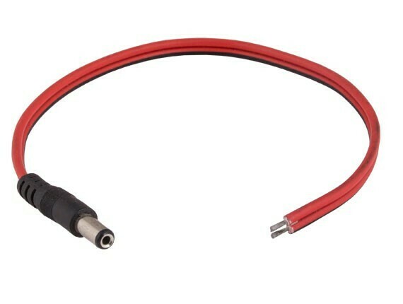 2.1mm x 5.5mm Male Barrel Jack Connector