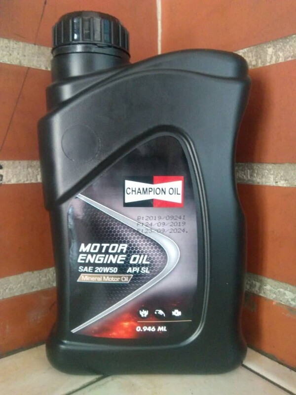 Lubricante Champion 20W50 Mineral