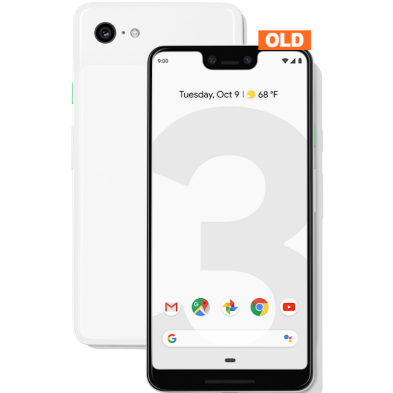 Google Pixel 3 64GB 2018年モデル ホワイト 中古 (SIMセット) ※お申込みより3～5営業日で配送 (日本国内在庫)