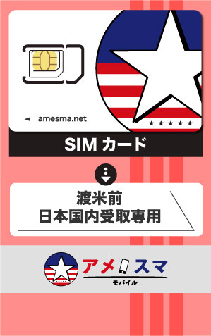 アメスマモバイル SIMカード (新規 - 日本国内受取)