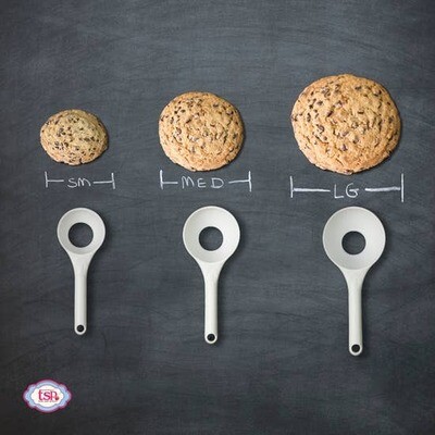 Pop-Out Cookie Dough Scoop Set - Set of 3 - Vanilla