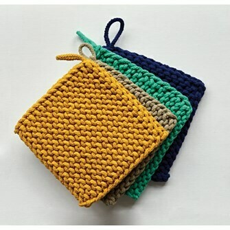 Crocheted Oven Mitt - Assorted Colors Bold