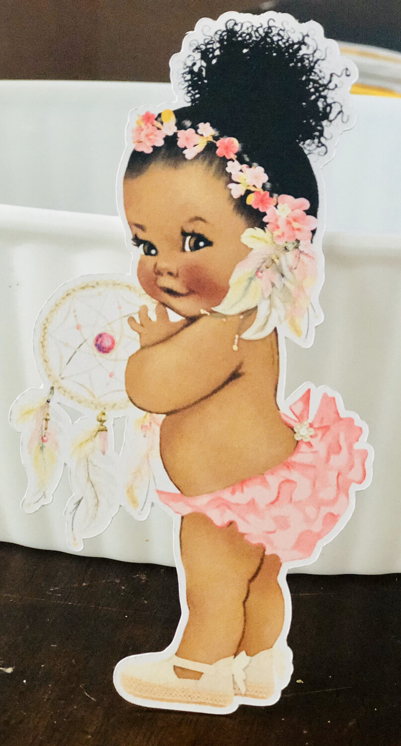 Dream Catcher Boho Flower Baby Girl Princess Centerpiece 