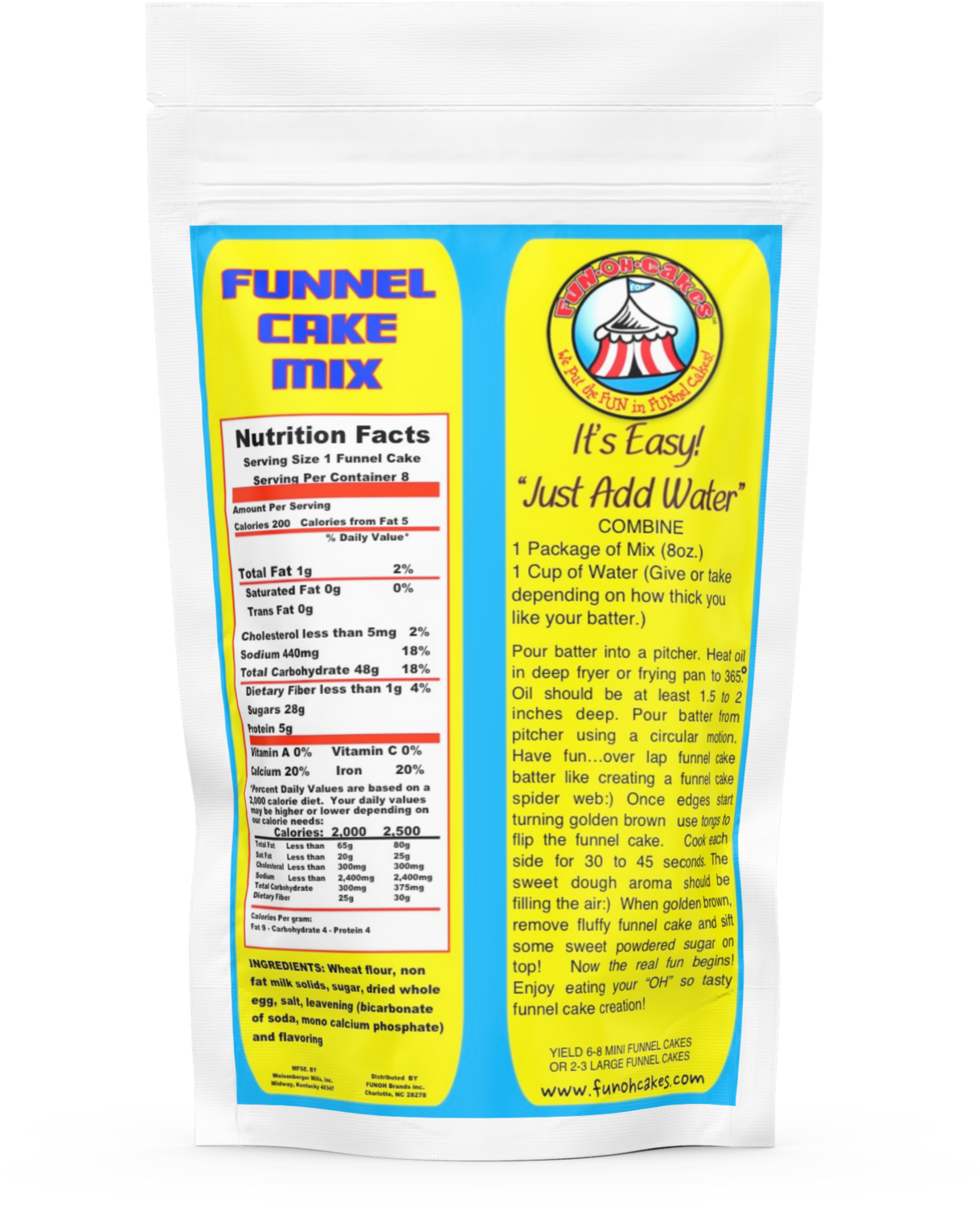 FUNOHCAKES&#39; Original Funnel Cake Mix