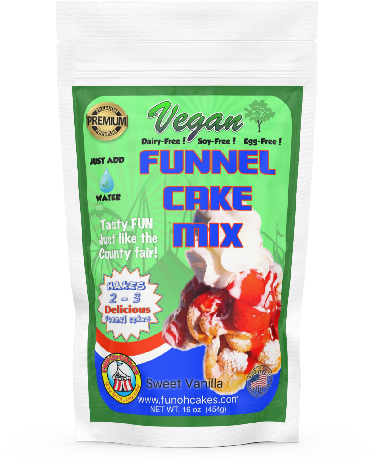 FUNOHCAKES&#39; Vegan Funnel Cake Mix