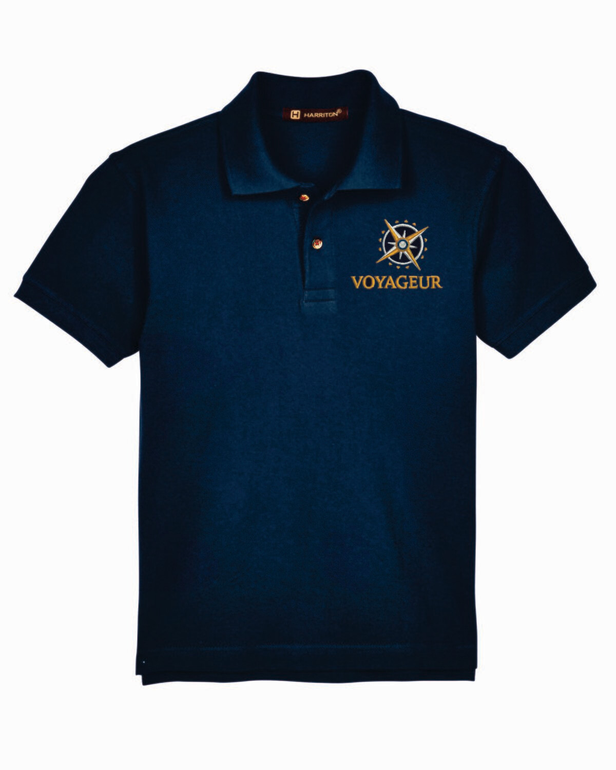 Voyageur Academy Short Sleeve Polo Embroidered Logo